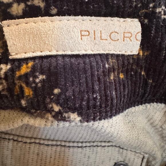 Anthropologie Pilcro The Wanderer Corduroy Pants Black Floral Size 26 - Picture 14 of 16